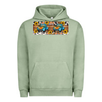 Pigment Oil Green Fall truck Urban Hoodie - Artiststas