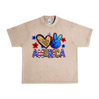 French Oak peace love america Urban Heavy Tee - Zillion Design Studio