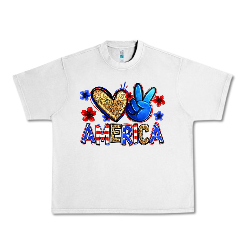 Peace Love America Urban Heavy Tee by Zillion Design Studio | Teevron