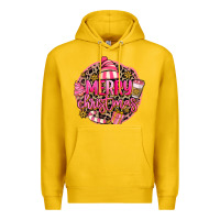 Lemon pink merry christmas Premium Hoodie - MaliasSmallBusiness
