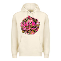 Tofu pink merry christmas Premium Hoodie - MaliasSmallBusiness