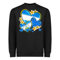 Black nicaragua hearts Heavyweight Sweatshirt - texasbilliewilder