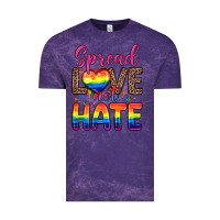 Cloud Purple spread love not hate Vintage Tee - Zillion Design Studio
