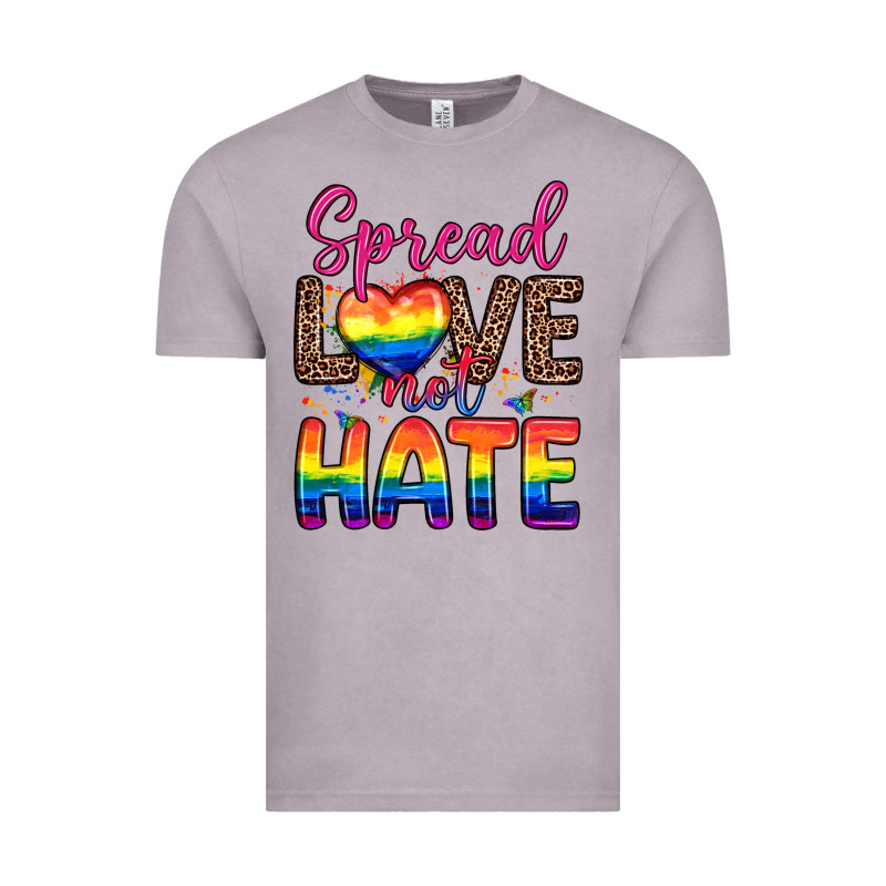 Spread Love Not Hate Vintage Tee by Zillion Design Studio | Teevron