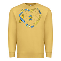 Antique Gold world down syndrome day Premium Sweatshirt - MaliasSmallBusiness