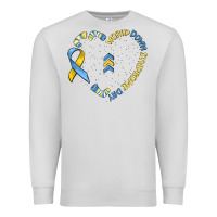 Dove Grey world down syndrome day Premium Sweatshirt - MaliasSmallBusiness