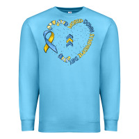 Ocean Blue world down syndrome day Premium Sweatshirt - MaliasSmallBusiness