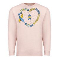 Pale Pink world down syndrome day Premium Sweatshirt - MaliasSmallBusiness