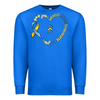 True Royal world down syndrome day Premium Sweatshirt - MaliasSmallBusiness