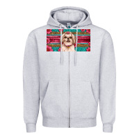 Heather Grey Western Shih Tzu License Plate Design Zipper Hoodie - JahusDesignShop
