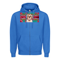 True Royal Western Shih Tzu License Plate Design Zipper Hoodie - JahusDesignShop