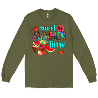 Army Green sweet summer time Long Sleeve Tee - AdoDesignShop