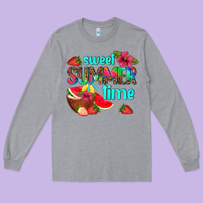 Sweet Summer Time Long Sleeve Tee Designed By Adodesignshop
