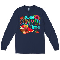 Navy sweet summer time Long Sleeve Tee - AdoDesignShop