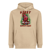 Mushroom merry clucking christmas rooster Heavyweight Hoodie - BarkalooDesign