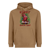 Toasted Coconut merry clucking christmas rooster Heavyweight Hoodie - BarkalooDesign