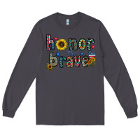 Smoke honor the brave Long Sleeve Tee - CowhideDigitalArt