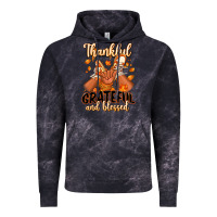 Cloud Black Thankful grateful and Blessed black baby girl Vintage Hoodie - RanaPortraitStore