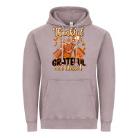 Vintage Zinc Thankful grateful and Blessed black baby girl Vintage Hoodie - RanaPortraitStore
