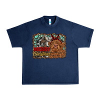 Navy merry christmas highland cow Urban Heavy Tee - RanaPortraitStore