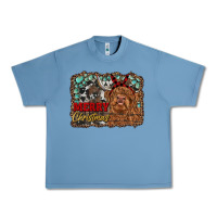 Pebble Blue merry christmas highland cow Urban Heavy Tee - RanaPortraitStore