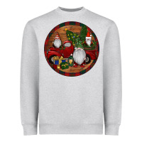 Heather Grey Gnome Truck Christmas Heavyweight Sweatshirt - RanaPortraitStore