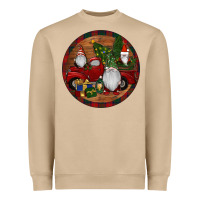 Mushroom Gnome Truck Christmas Heavyweight Sweatshirt - RanaPortraitStore
