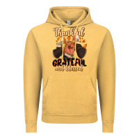 Vintage Mustard Thankful grateful and Blessed black man sneakers Vintage Hoodie - RanaPortraitStore