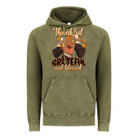 Vintage Olive Thankful grateful and Blessed black man sneakers Vintage Hoodie - RanaPortraitStore