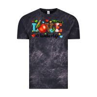 Cloud Black love teacher life Vintage Tee - texasbilliewilder