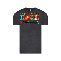 Vintage Black love teacher life Vintage Tee - texasbilliewilder