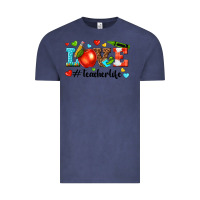 Vintage Denim love teacher life Vintage Tee - texasbilliewilder