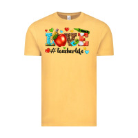 Vintage Mustard love teacher life Vintage Tee - texasbilliewilder
