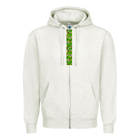 Oatmeal Heather Halloween Key Fob Zipper Hoodie - BundleAndBundleShop