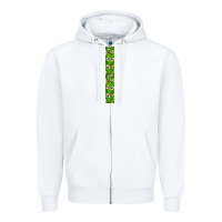 White Halloween Key Fob Zipper Hoodie - BundleAndBundleShop