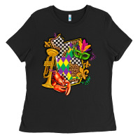 Black mississippi map mardi gras Ladies Tee - AdoDesignShop