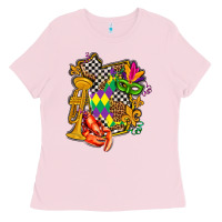 Bubblegum Pink mississippi map mardi gras Ladies Tee - AdoDesignShop