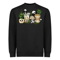 Black panda coffee cups Heavyweight Sweatshirt - texasbilliewilder