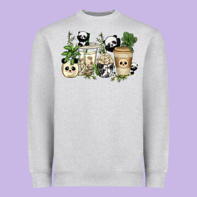 Heavyweight Sweatshirt panda coffee cups