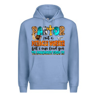 Colony Blue Pastor not a miracle worker Premium Hoodie - MaliasSmallBusiness