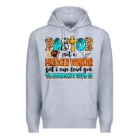 Heather Grey Pastor not a miracle worker Premium Hoodie - MaliasSmallBusiness