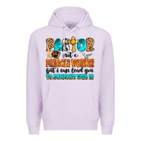 Lilac Pastor not a miracle worker Premium Hoodie - MaliasSmallBusiness