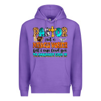 Purple Pastor not a miracle worker Premium Hoodie - MaliasSmallBusiness