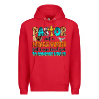 Red Pastor not a miracle worker Premium Hoodie - MaliasSmallBusiness