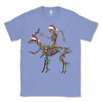 Colony Blue skeleton deer santa Classic Tee - FaDigitalArtStudio