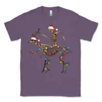 Lavender skeleton deer santa Classic Tee - FaDigitalArtStudio