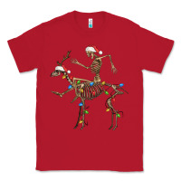 Red skeleton deer santa Classic Tee - FaDigitalArtStudio