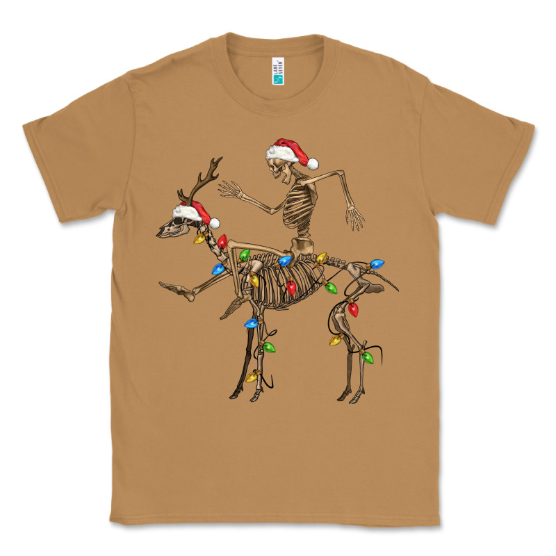 Skeleton Deer Santa Classic Tee by FaDigitalArtStudio | Teevron