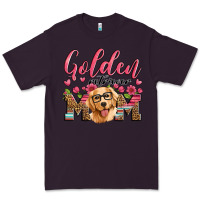 Plum golden retriever mom Premium Tee - Artiststas