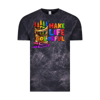 Cloud Black make life colorful Vintage Tee - texasbilliewilder